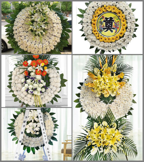 湖南湘潭雨湖区鹤岭镇花圈速递